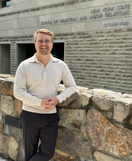 Dr. Scott Seidenberger in front of the ILR School